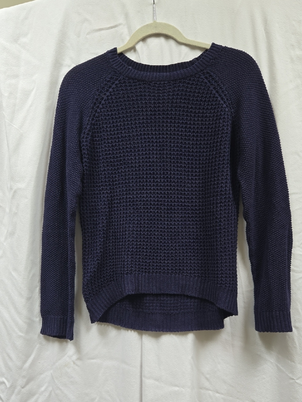 Aeropostale Navy Textured Crewneck Sweater